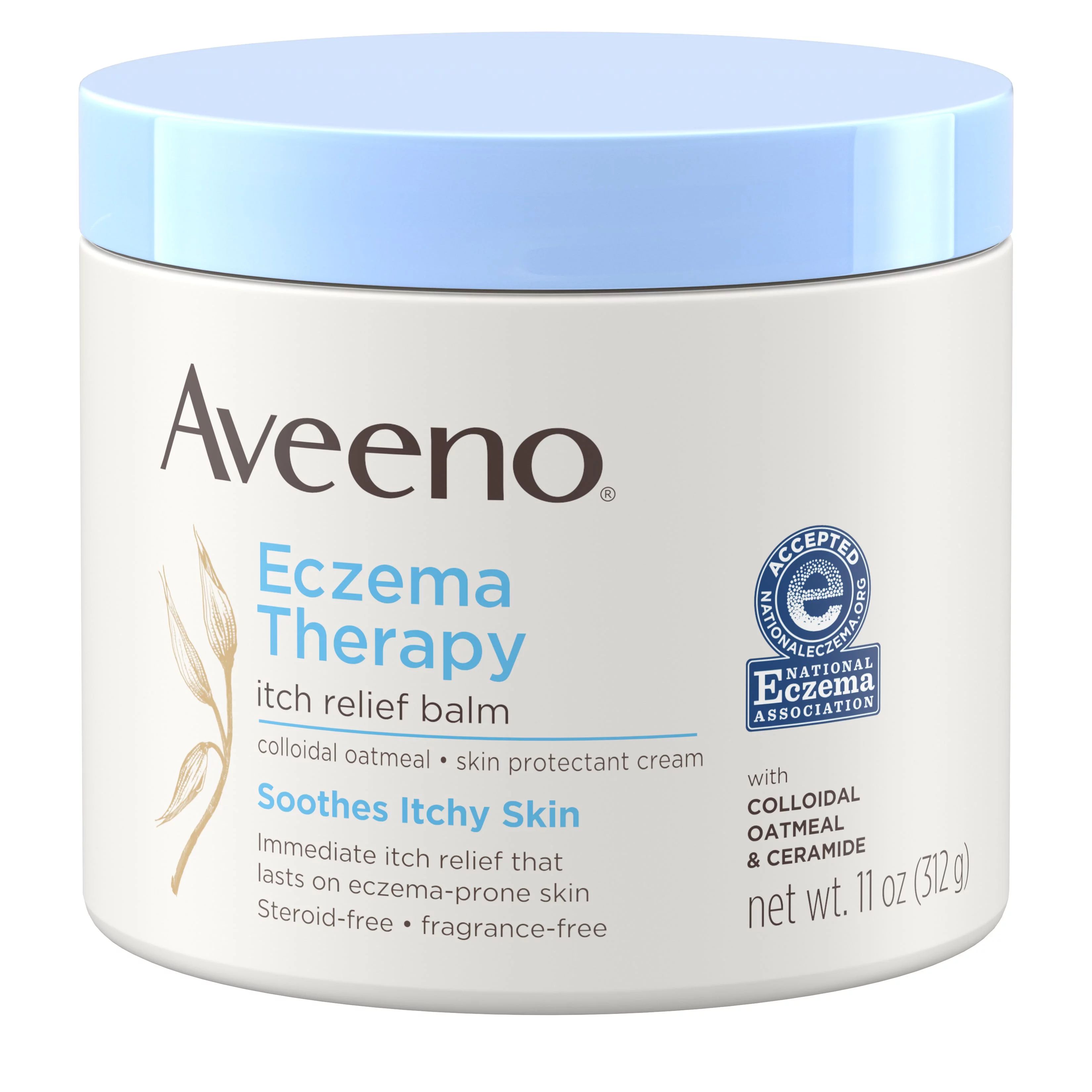 Aveeno Eczema Therapy Nighttime Itch Relief Balm, Fragrance-free 11 oz - Walmart.com | Walmart (US)