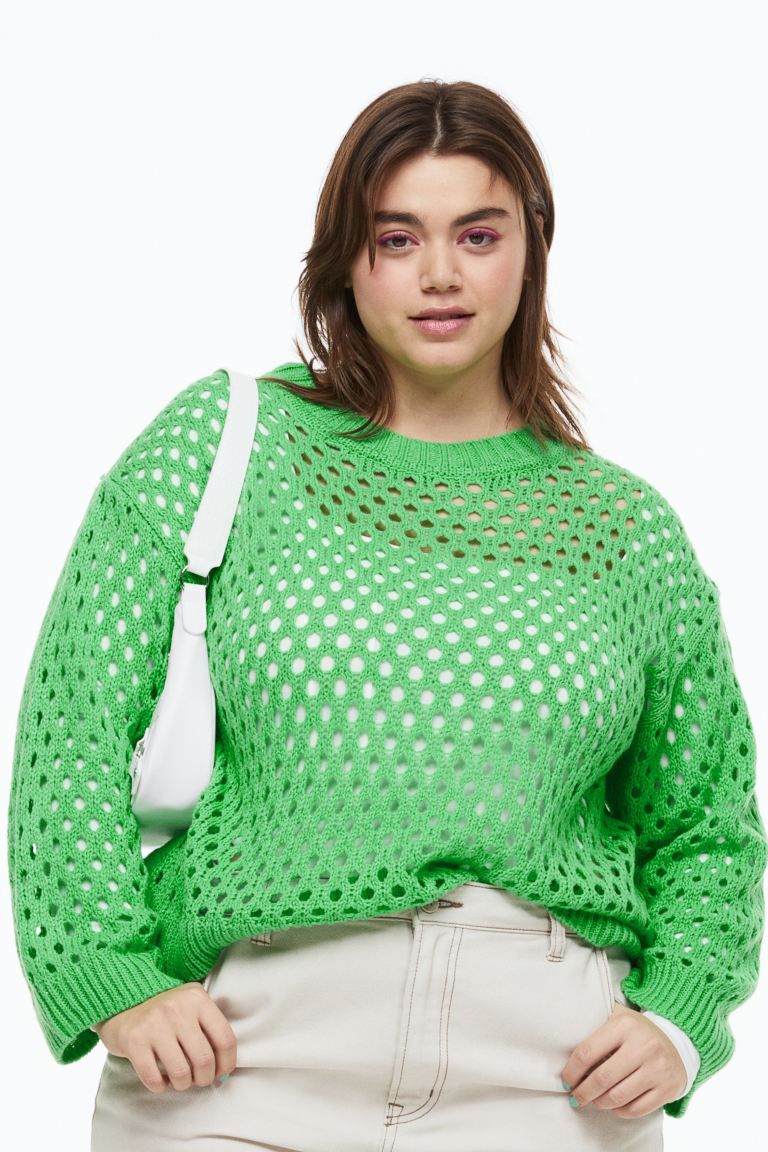 H&M+ Hole-knit Sweater | H&M (US + CA)