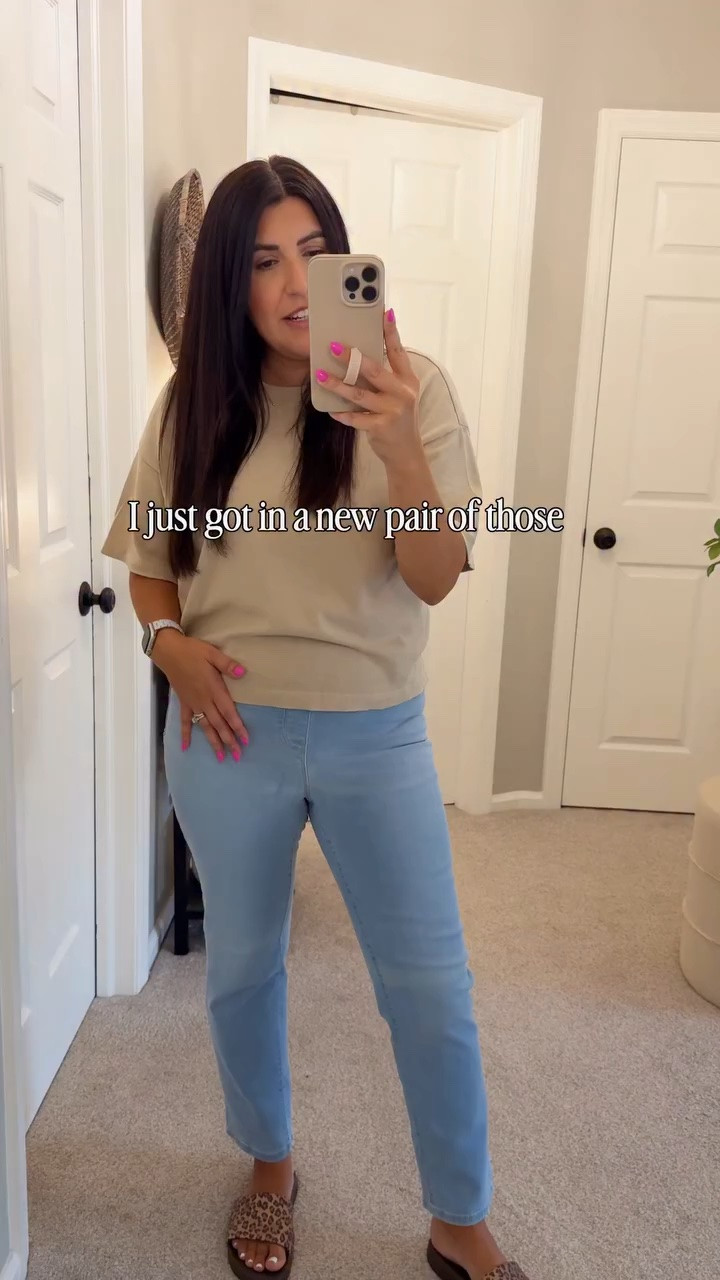 The Walmart pull on jeans I’ll forever be sharing! 
Wearing a medium. 

#walmartpartner #walmartcreator #walmartstyle

#LTKgrwm #LTKmomlife #LTKootd