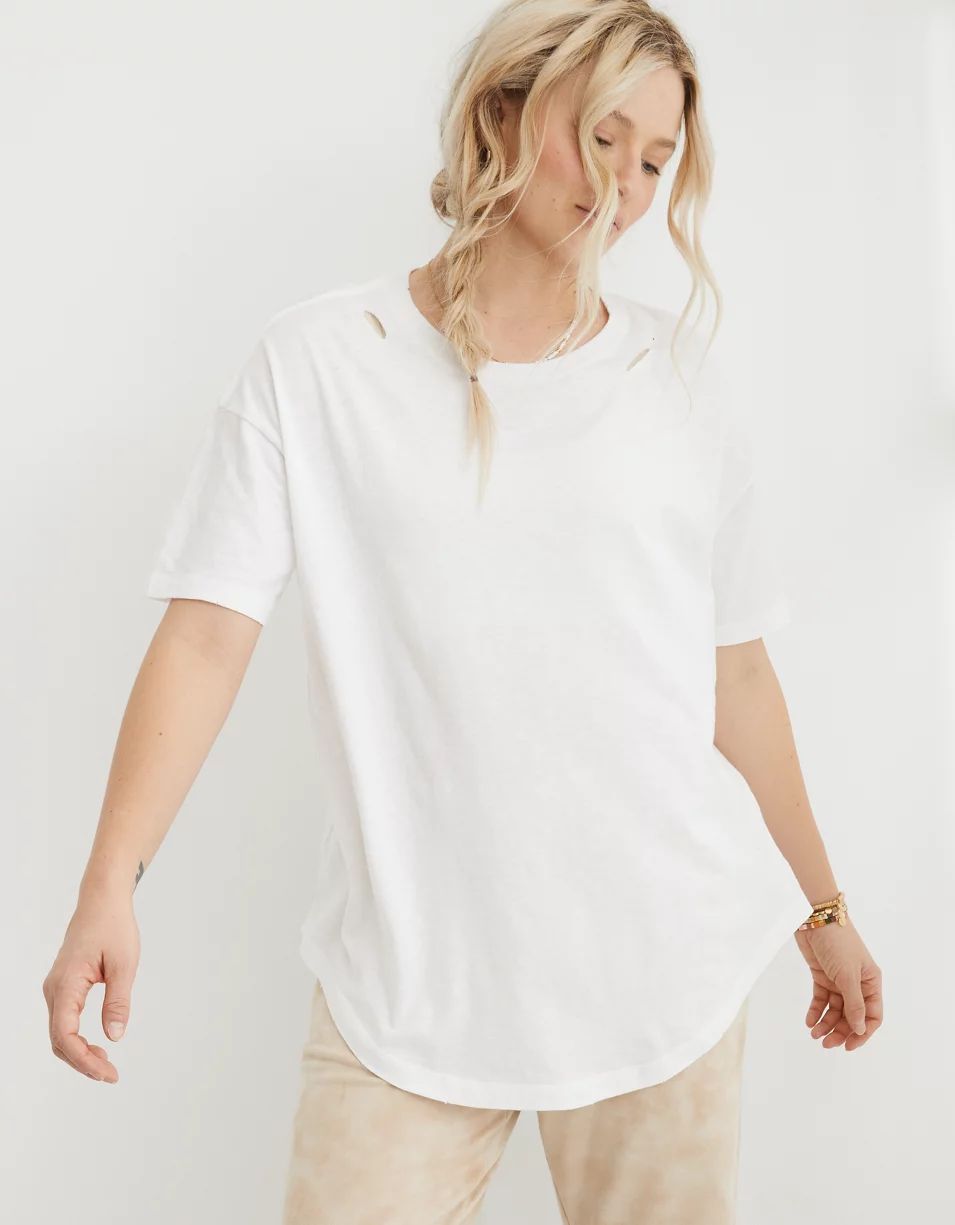 Aerie Destroyed Boyfriend T-Shirt | American Eagle Outfitters (US & CA)