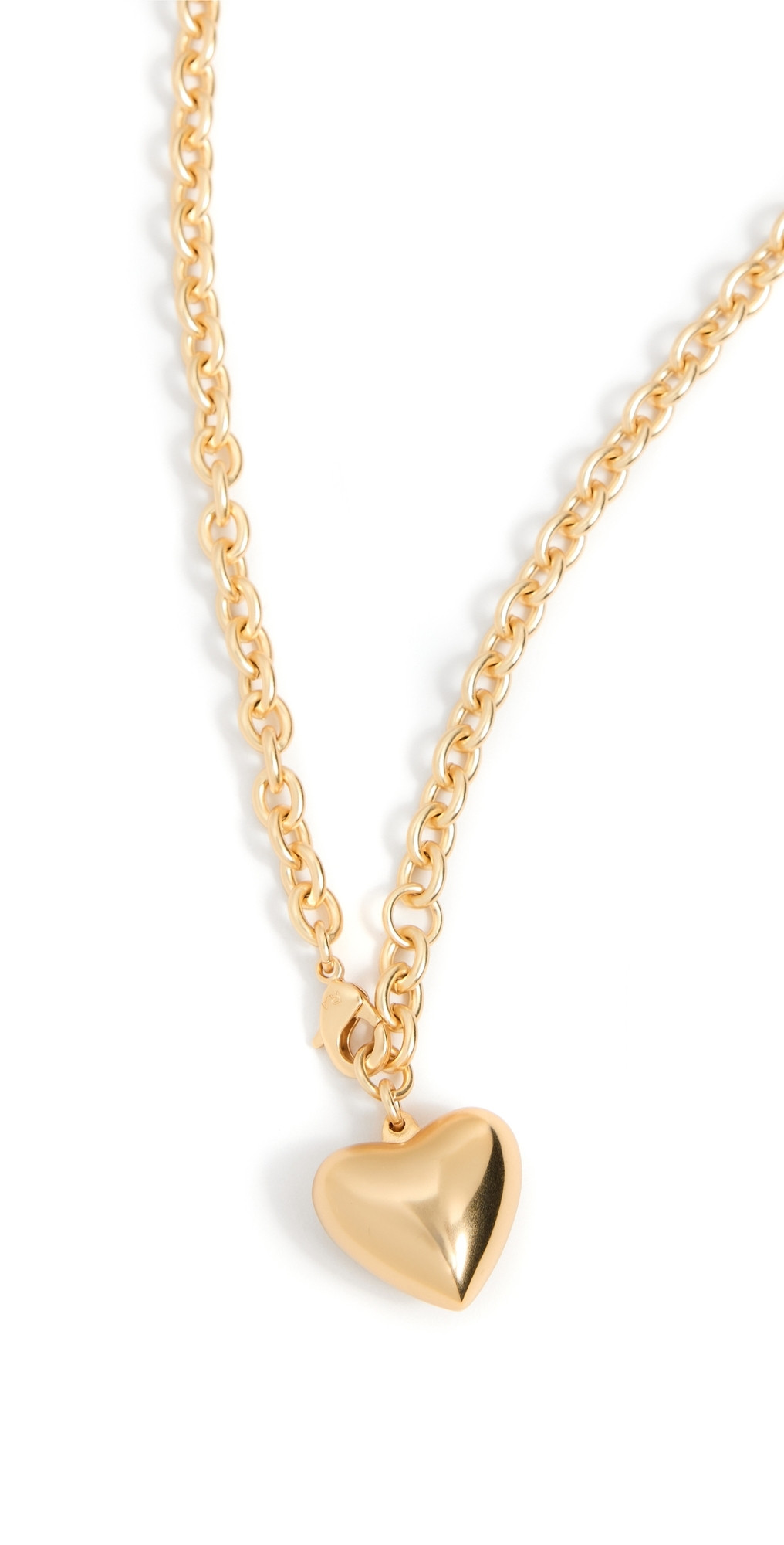 Roxanne Assoulin Heart & Soul Mini Pendant Necklace Semi Shiny Gold One Size | Shopbop