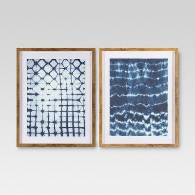 2pk Shibori Wall Art - Threshold™ | Target