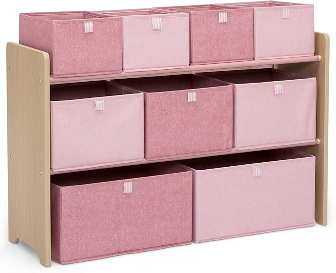 GAP GapKids Deluxe Toy Organizer - Greenguard Gold Certified, Blush/Natural | Amazon (US)