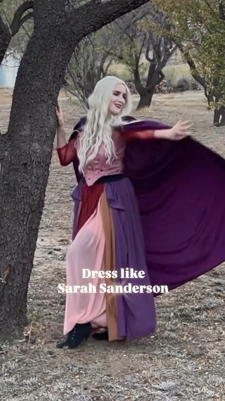 What I wore to dress like Sarah Sanderson! + similar options. 

⬇ https://liketk.it/3GlGw #ltkseasonal #ltkhalloween #hocuspocus #sarahsanderson #cosplay #magicalmoments #easefullyliving #ltkfamily