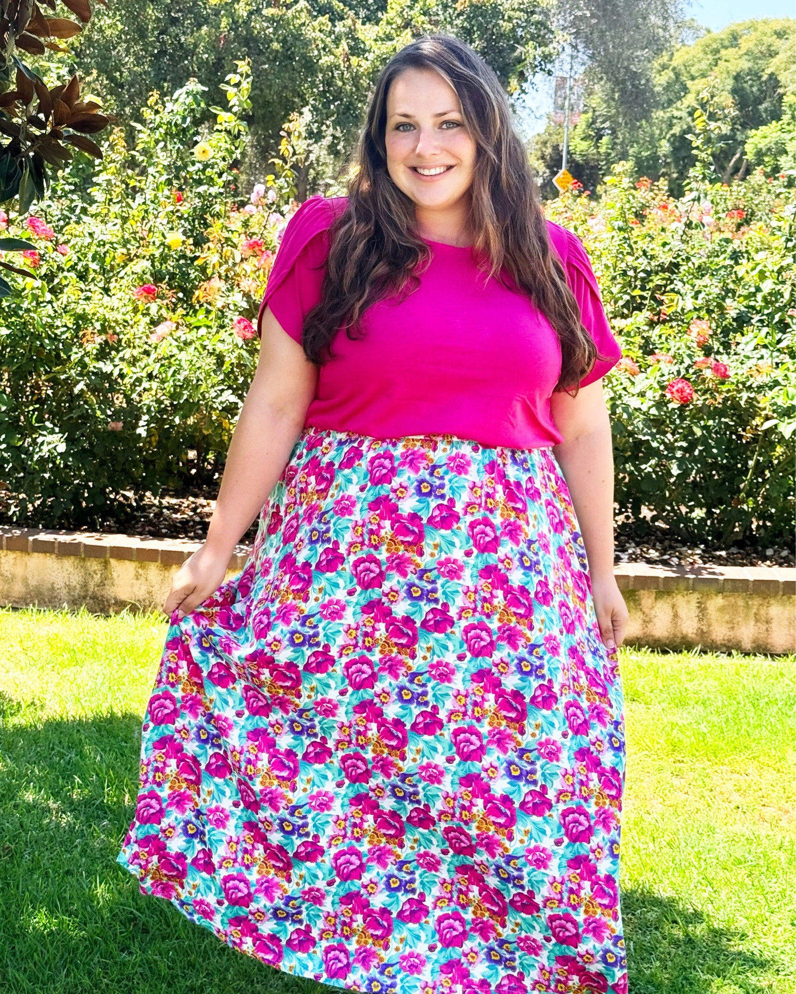 Obsessed with this stunning outfit from @ullapopkenusa ! #gifted 

The fabrics are so soft and the colors are gorgeous. I ordered this shirt in two colors and it’s my new favorite shirt. The sleeves are soooo beautiful and flattering! 

Ps. This is the first outfit I’ve ordered a smaller size in since losing over 50 lbs this year. I’ve been wearing my oversized clothes all this time because I was scared to try a smaller size. I actually ordered this two sizes smaller than what I’ve been wearing and it fits beautifully! 🎉

#ullapopken #plussizestyle #plussizeootd #plussizefashion

#LTKPlusSize #LTKMidsize #LTKootd