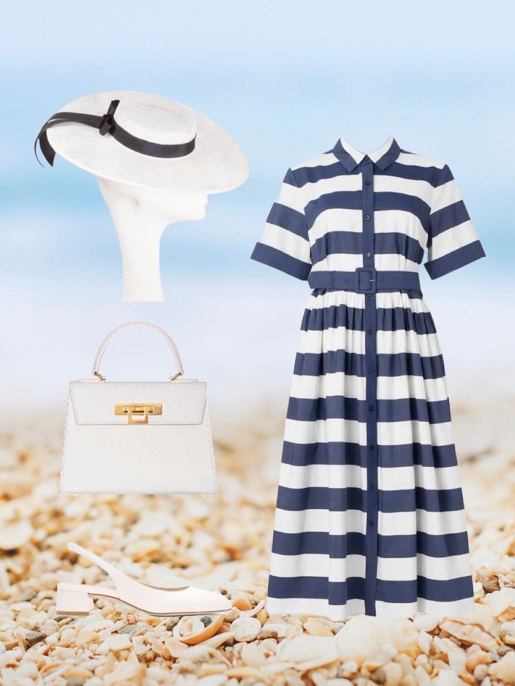 Oh I do like to be beside the seaside! This fabulous stripe midi is selling out fast & would make for the cutest summer occasion dress

Navy / Ivory Stripe Belted Midi Shirtdress - Kate Spade New York

Top Handle Handbag - Lalage Beaumont London

Slingbacks - Stuart Weizman

Hat - Cogg Millinery at Etsy UK



#LTKsummer #LTKeurope #LTKluxury