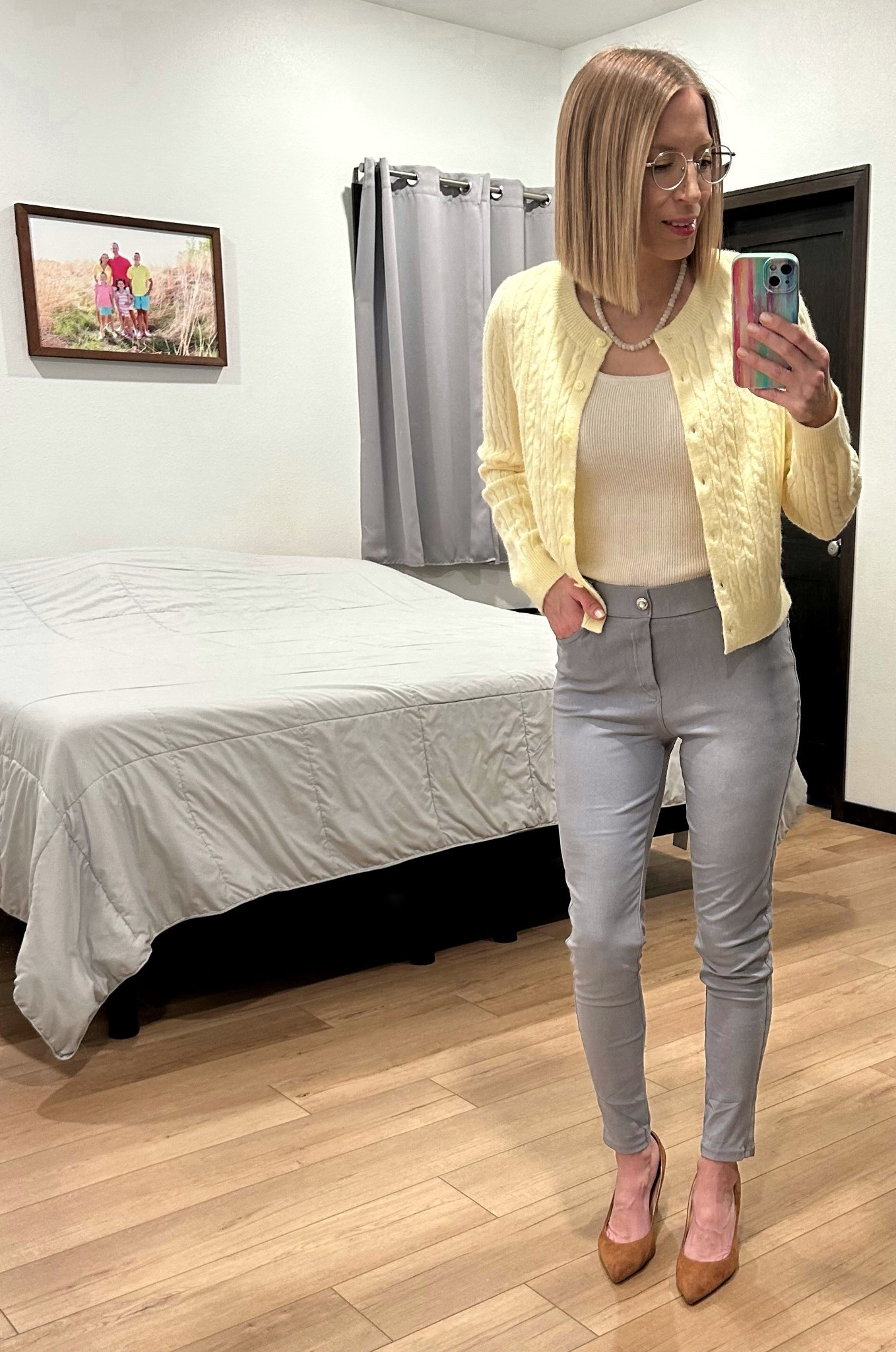 Light spring fit check. 
Cardigan works for Light springs & light summers.🌷☀️