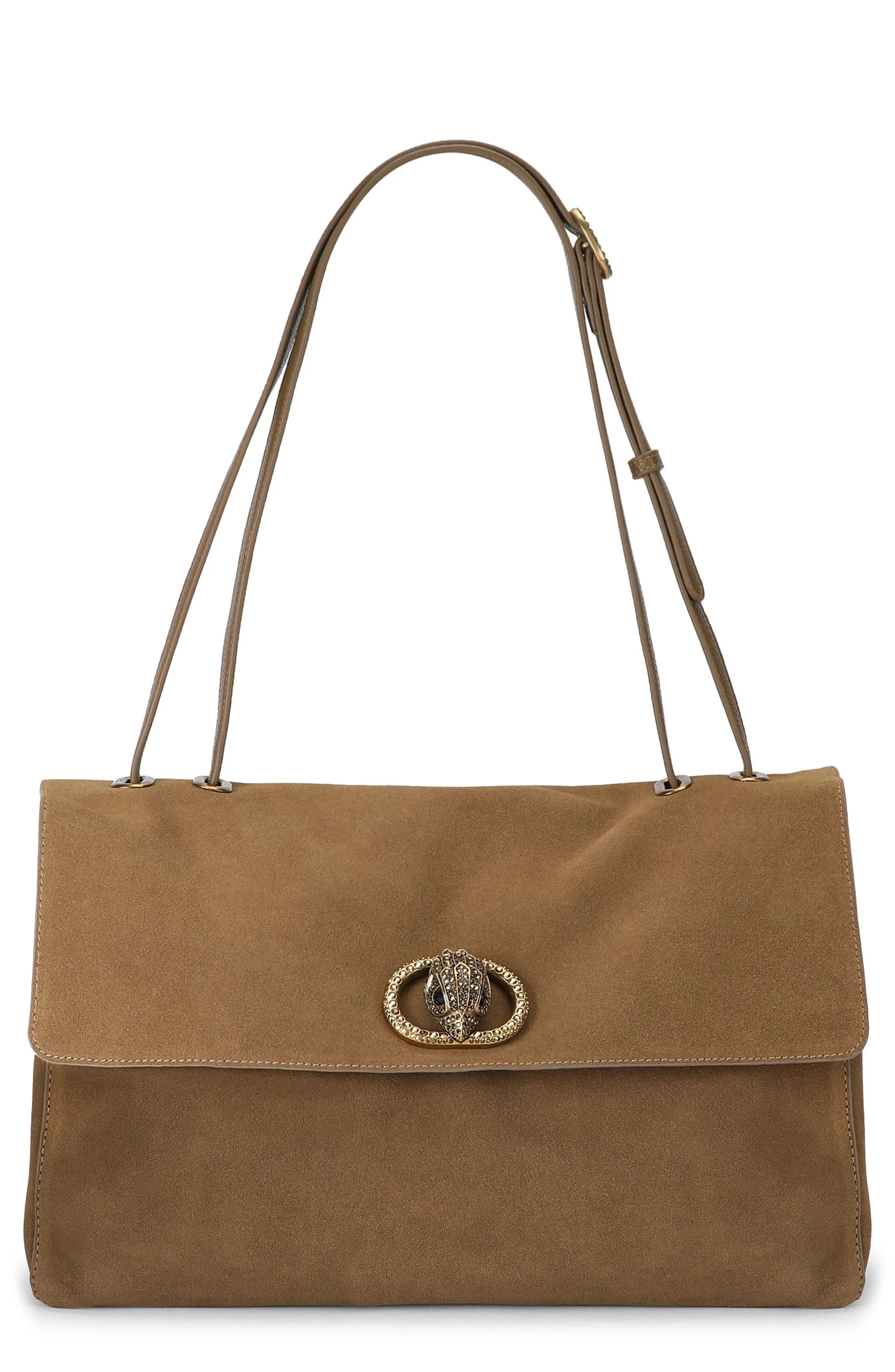 Kurt Geiger London Chelsea Large Slouchy Flap Leather Shoulder Bag (Women) | Nordstrom | Nordstrom