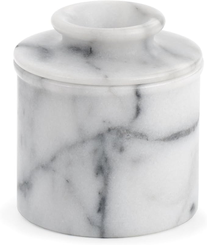 RSVP International White Marble French Butter Pot, Holds One Stick or 1/2 Cup | Made From Natural... | Amazon (US)
