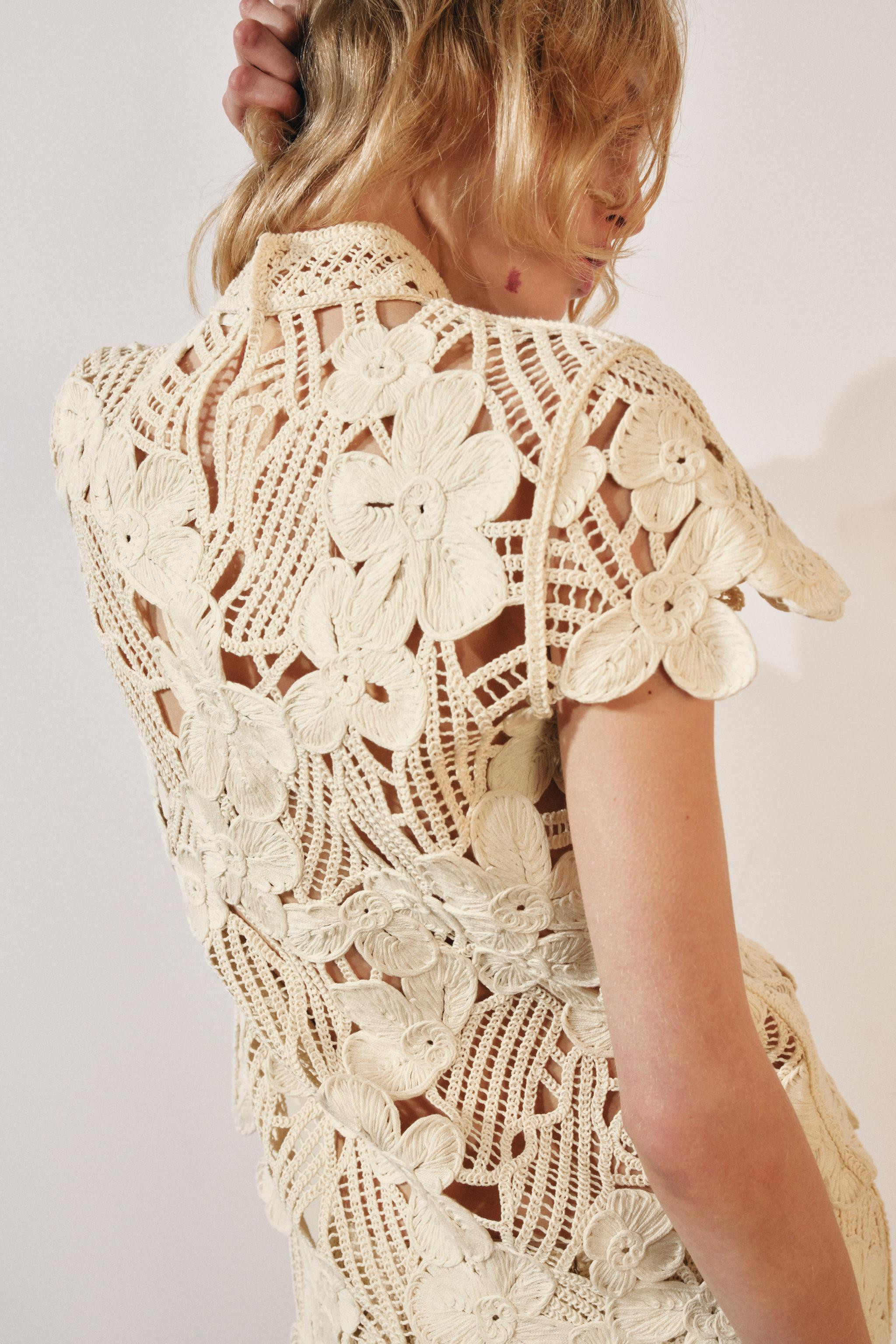 ZW COLLECTION CROCHET TOP | Zara UK