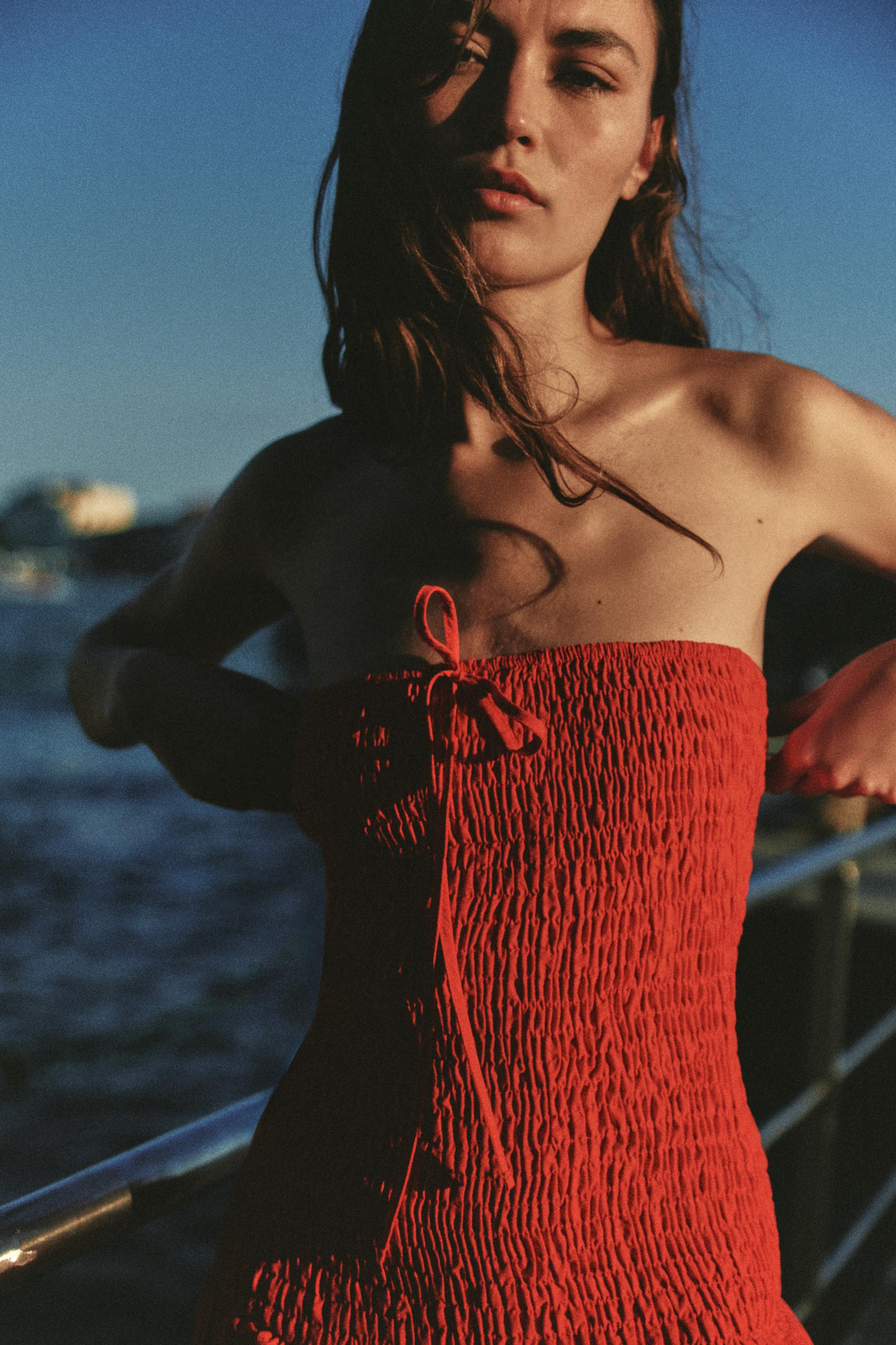 SMOCKED MIDI DRESS | Zara US