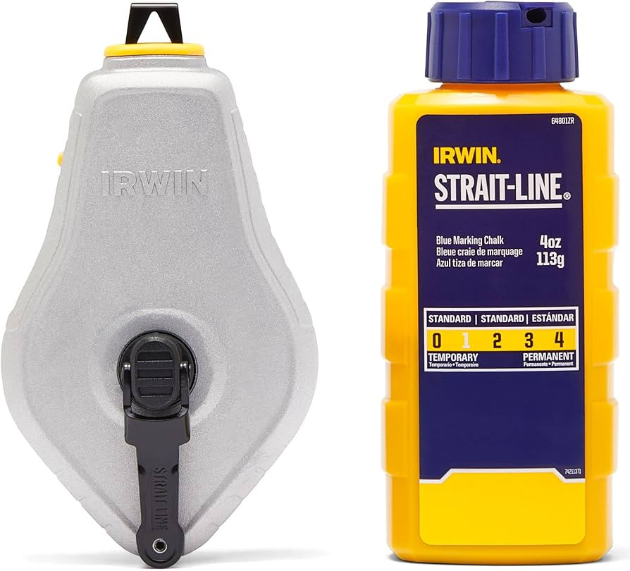 IRWIN Tools STRAIT-LINE Chalk Line, Classic Reel, Blue, 100ft (IWHT48441BC) | Amazon (US)