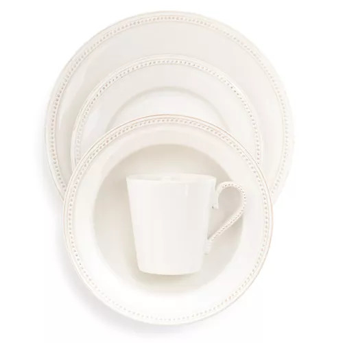 Sur La Table Pearl Stoneware 16-Piece Dinnerware Set | Sur La Table