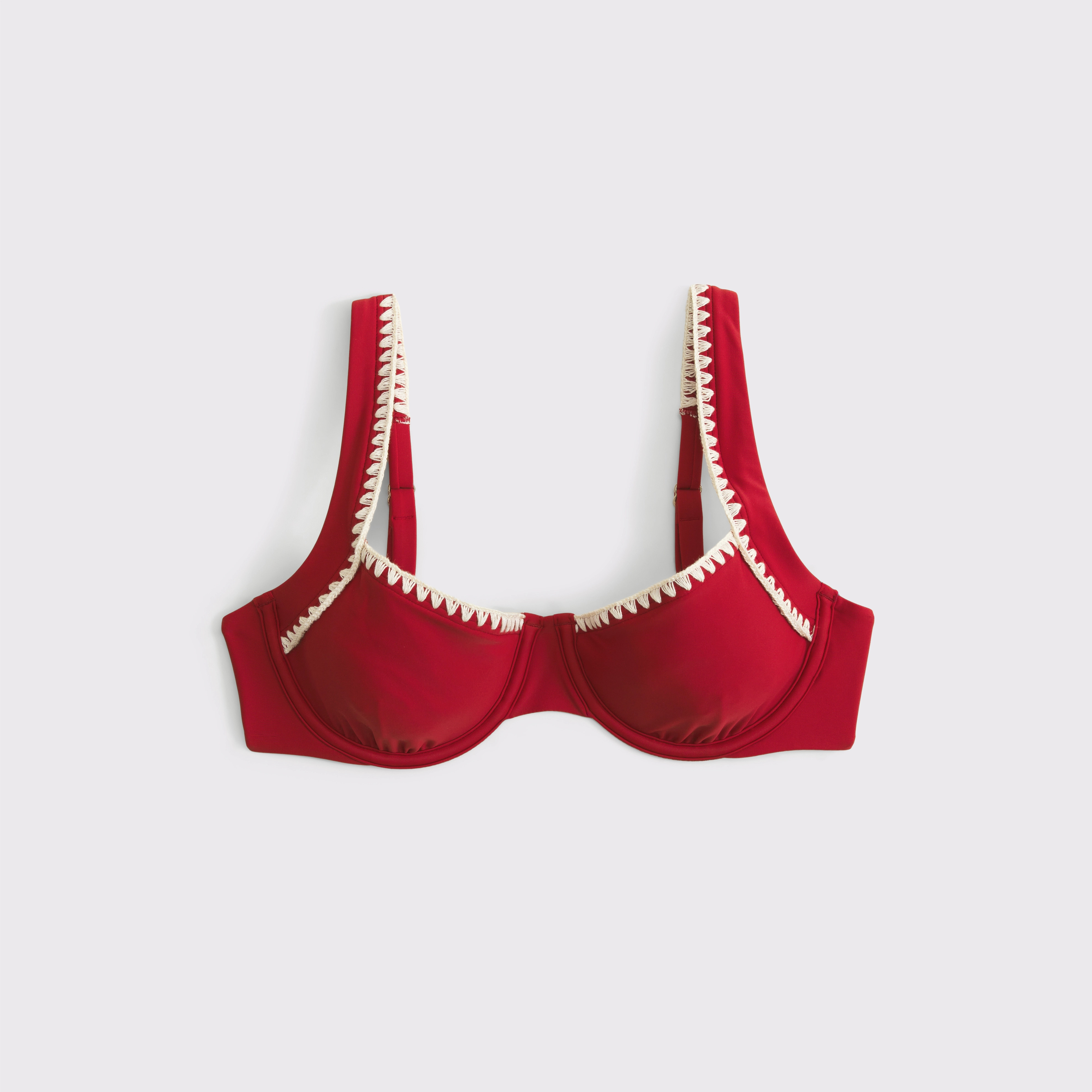 Wide Strap Underwire Bikini Top | Abercrombie & Fitch (US)