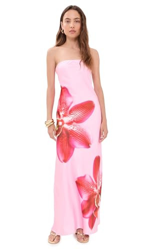 Runaway the Label Women's Celeste Maxi Dress, Orchid Pink/Red, M | Amazon (US)