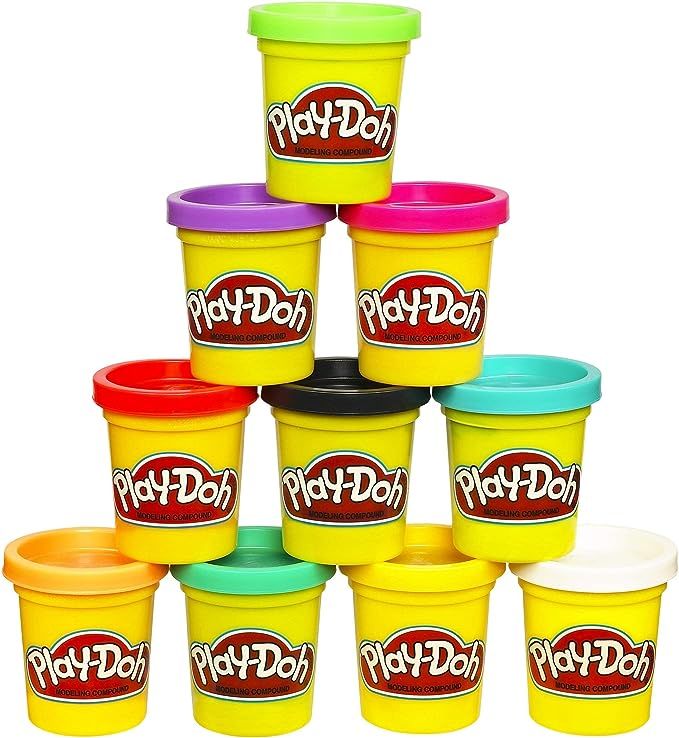 Play-Doh Modeling Compound 10-Pack Case of Colors, Non-Toxic, Assorted, 2 oz. Cans, Multicolor, A... | Amazon (US)