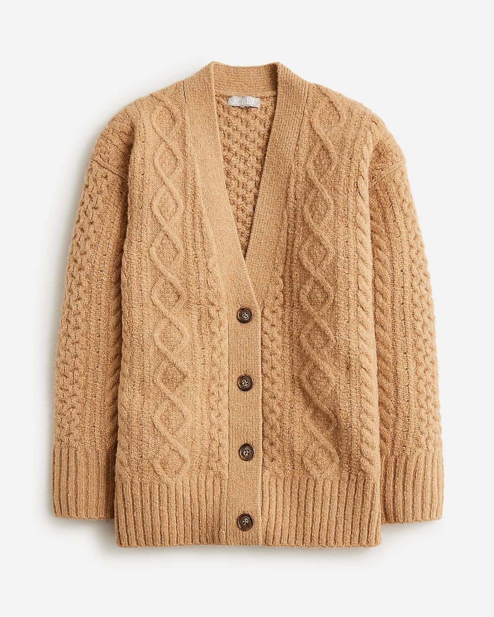 Cable-knit stretch cardigan sweater | J.Crew US