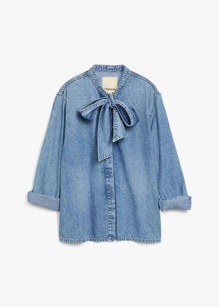 Jeansbluse aus reiner Baumwolle | Bonprix DE