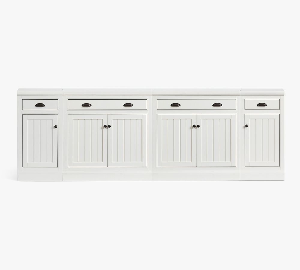 Aubrey Media Console with Closed Cabinets (108") | Pottery Barn (US)