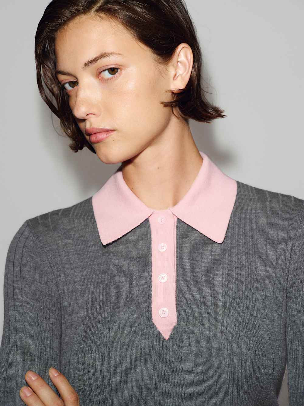 Hermia Regenerative Merino Polo | Reformation (Global)