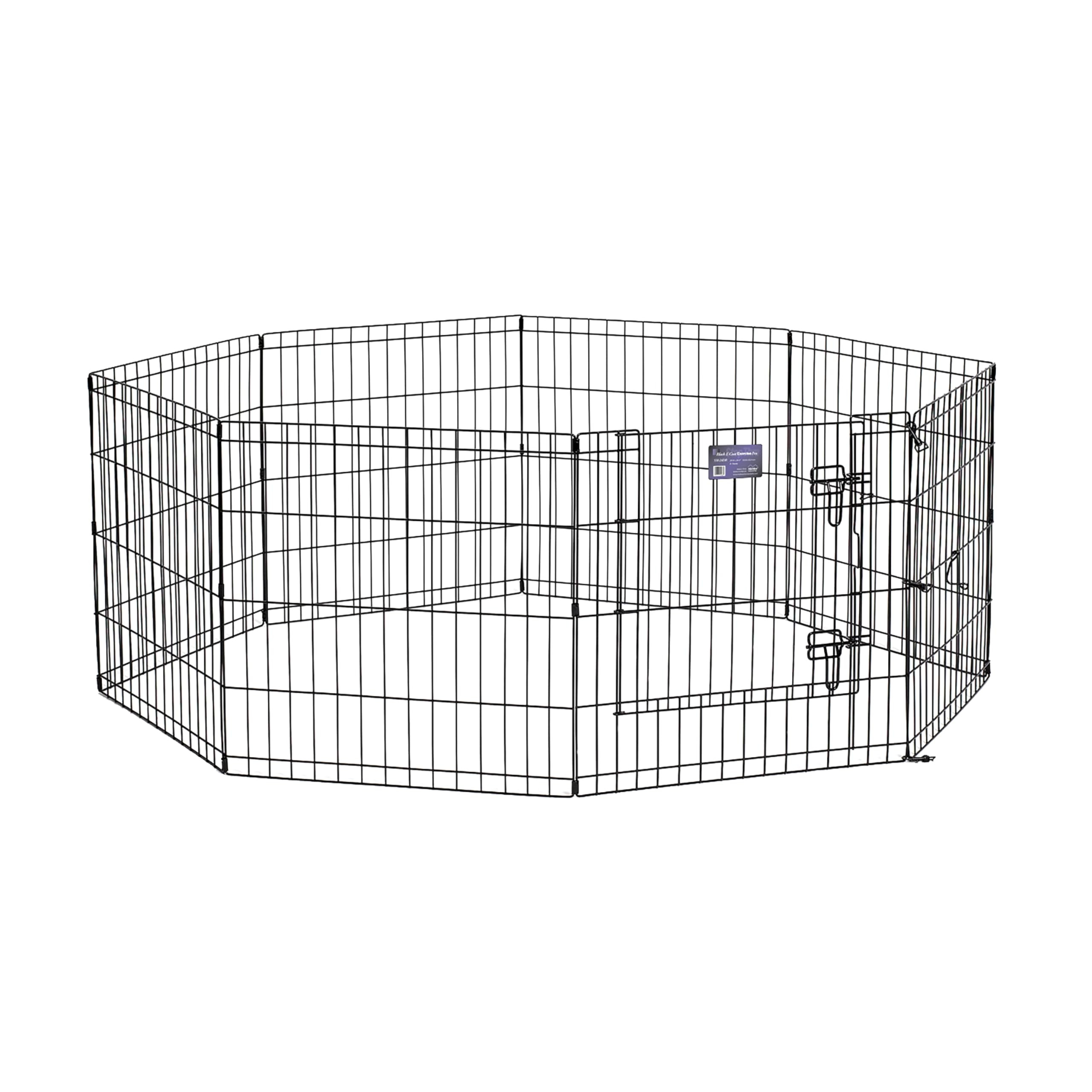 MidWest Homes for Pets Dog Exercise Pen & Playpen, 24" W x 24" H, with Door, Black | Amazon (US)