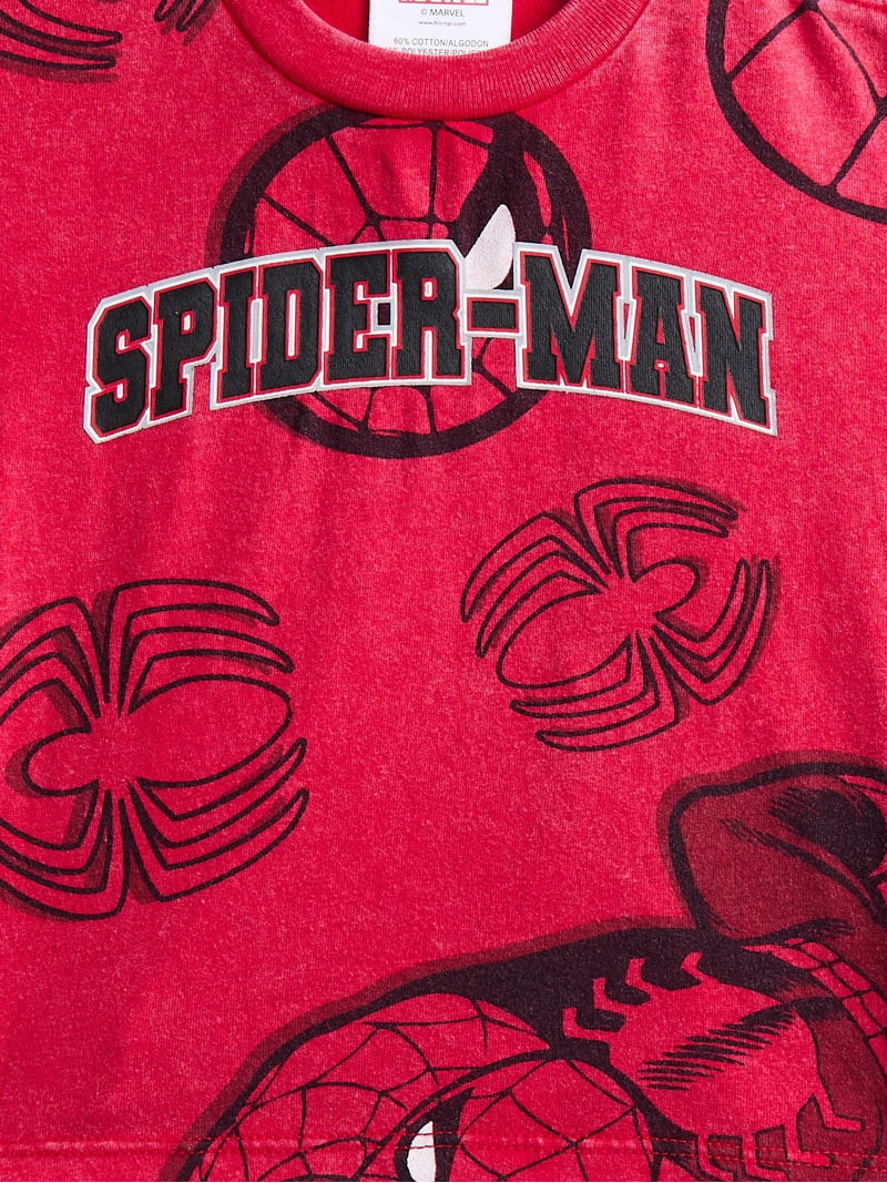 Spider-Man Baby Boys Short Sleeve Graphic Tee and Matching Shorts Set, 2-Piece, Sizes 0/3M-6/9M | Walmart (US)