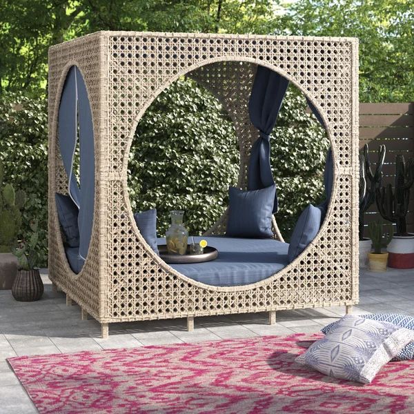 Amabel Cube Patio Daybed with Cushions | Wayfair North America