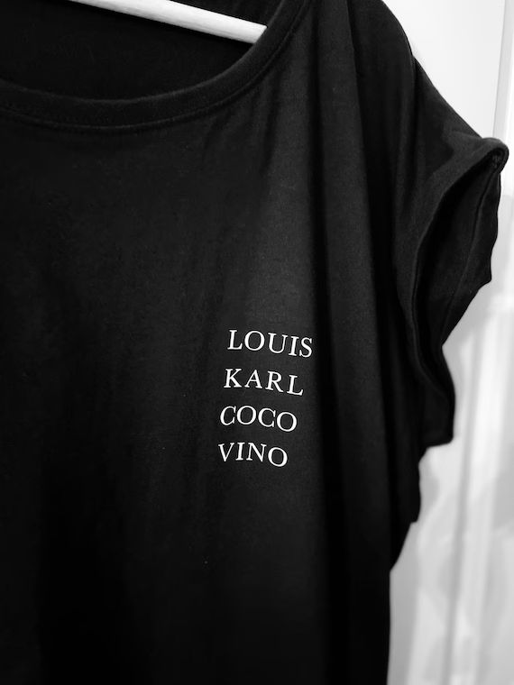 Louis Karl Coco Vino T-Shirt Fashion Shirt Frauen T-Shirt | Etsy | Etsy (DE)