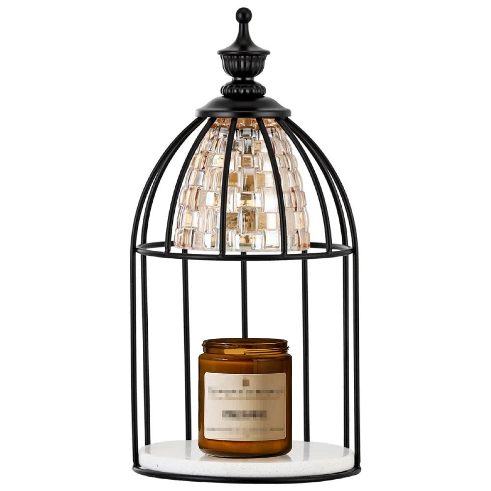 Candle Warmer Lamp for Top-Down Candle Melting, Vintage Aromatherapy Wax Melting lamp,Night Lamp (Black) | Amazon (US)