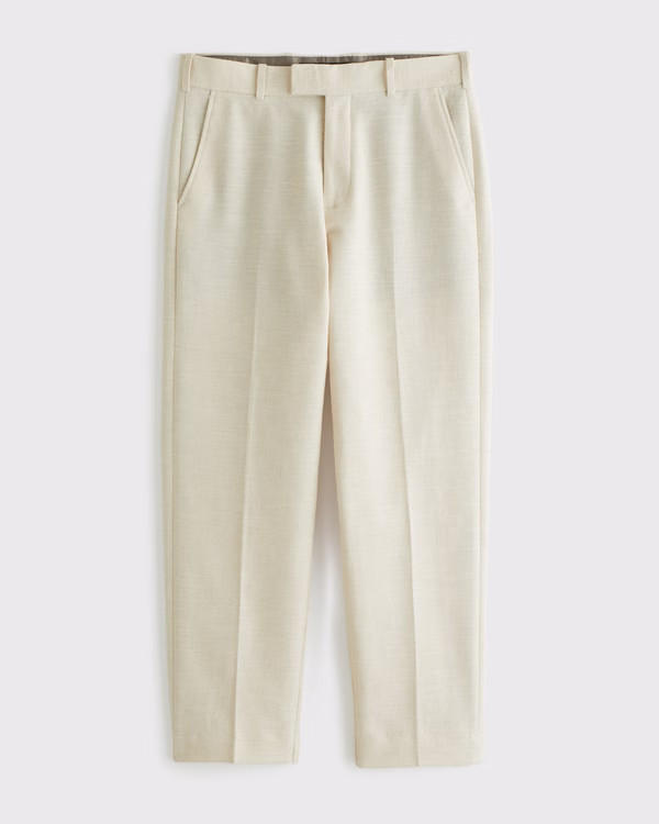 The A&F Collins Cotton-Texture Suit Pant | Abercrombie & Fitch (UK)
