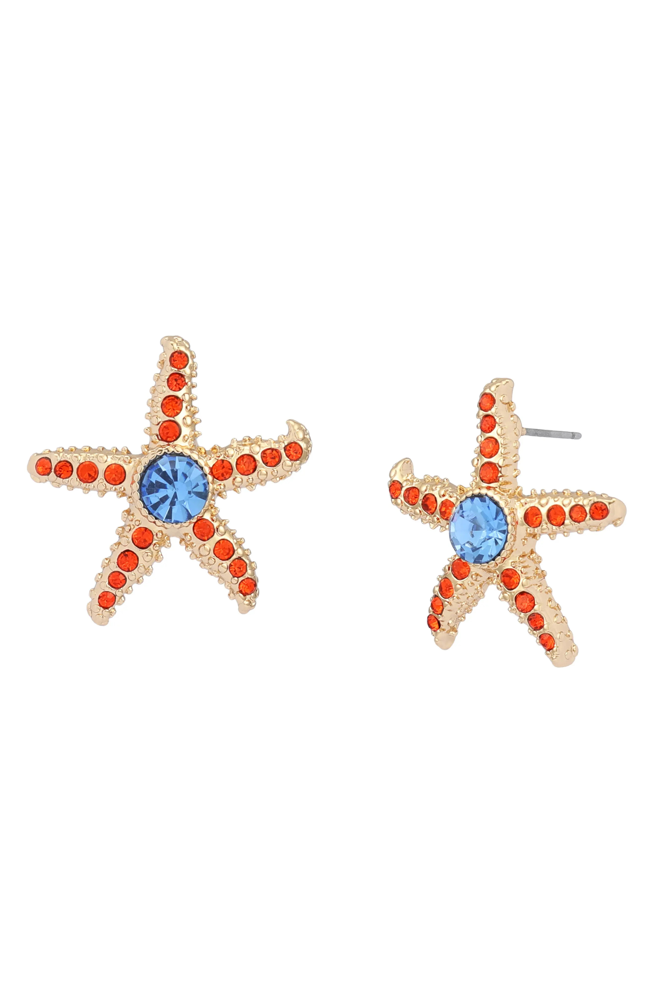 Pav\u00e9 Starfish Stud Earrings (Women) | Nordstrom | Nordstrom