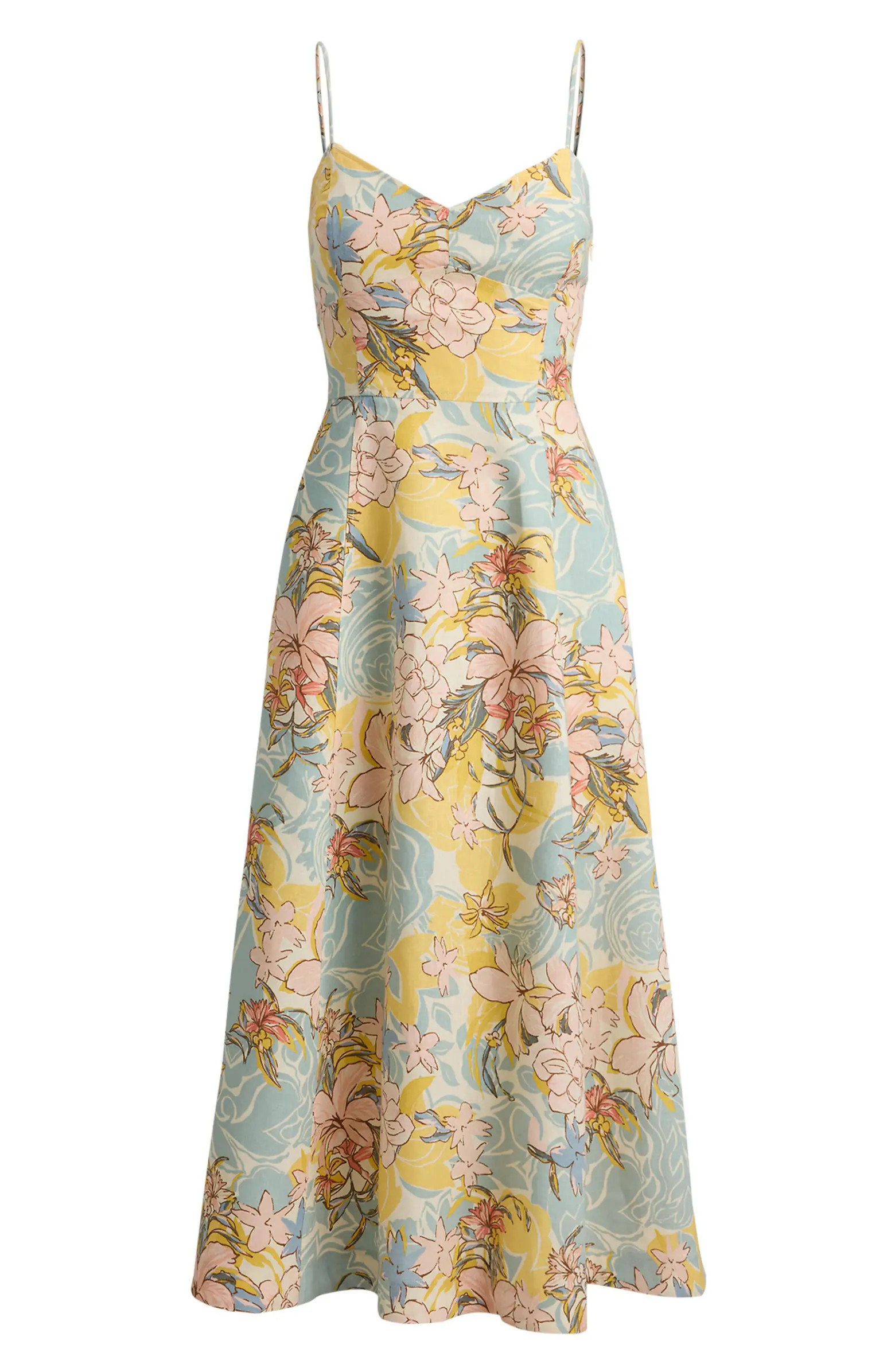 Floral Linen Dress | Nordstrom