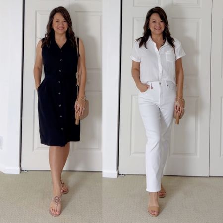 #NordstromPartner
A classic black or white outfit will always be in style and @Nordstrom has so many cute options. This sleeveless black shirt dress is a classic wardrobe staple this is classy and timeless.  

#LTKFindsUnder100 #LTKOver40 #LTKMidsize