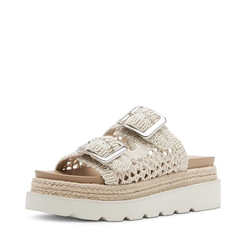 Madden Girl Women's Mythicall Platform Sandal, Light Natural Crochet, 9 | Amazon (US)