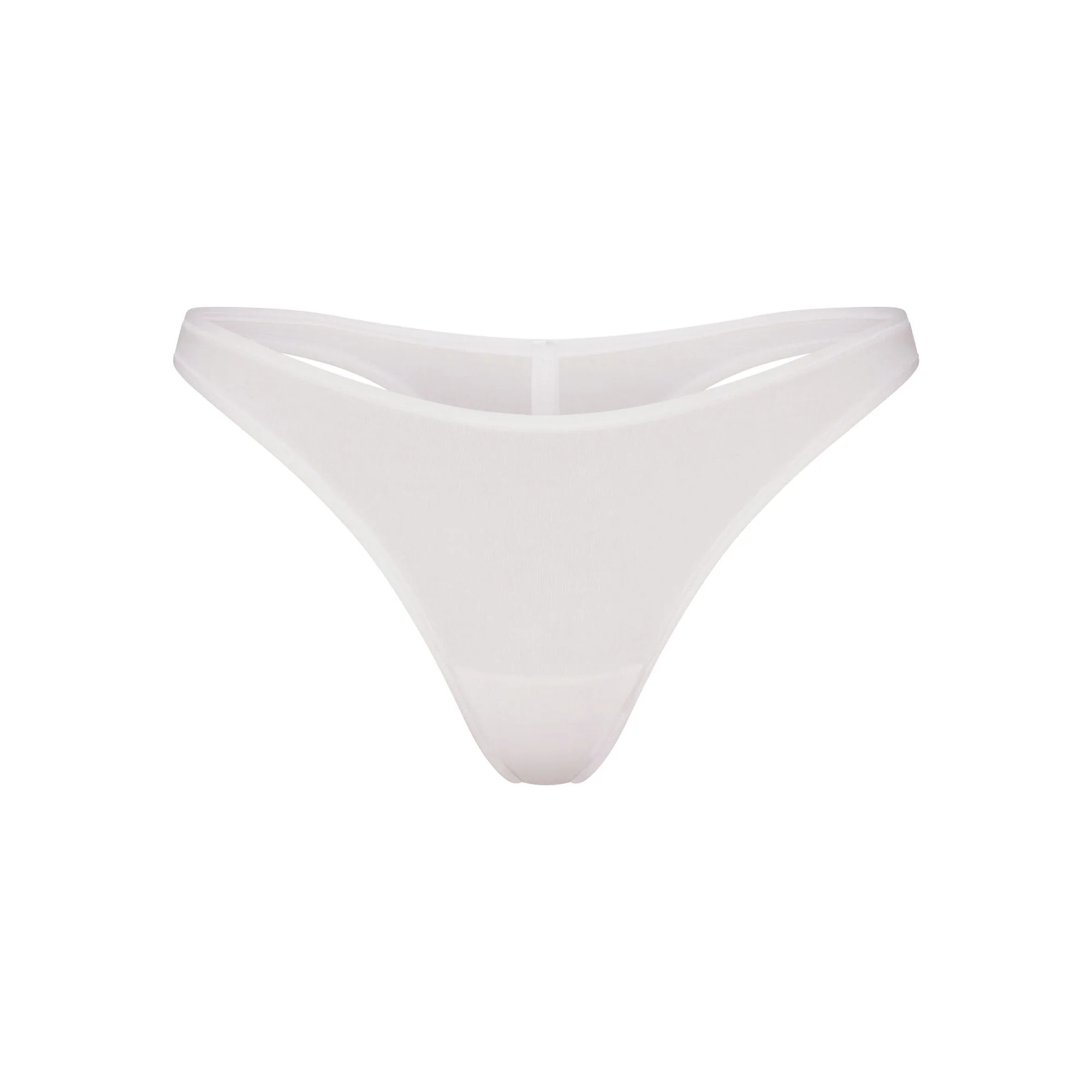 SKIMS Thong | White | XS | Everyday Cotton | SKIMS (US)
