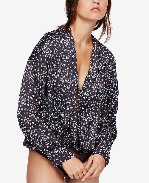 Draped Blouson Bodysuit | Macys (US)