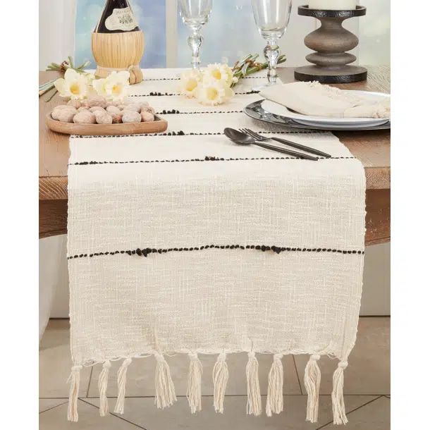 Rectangle Striped Cotton Table Runner | Wayfair North America