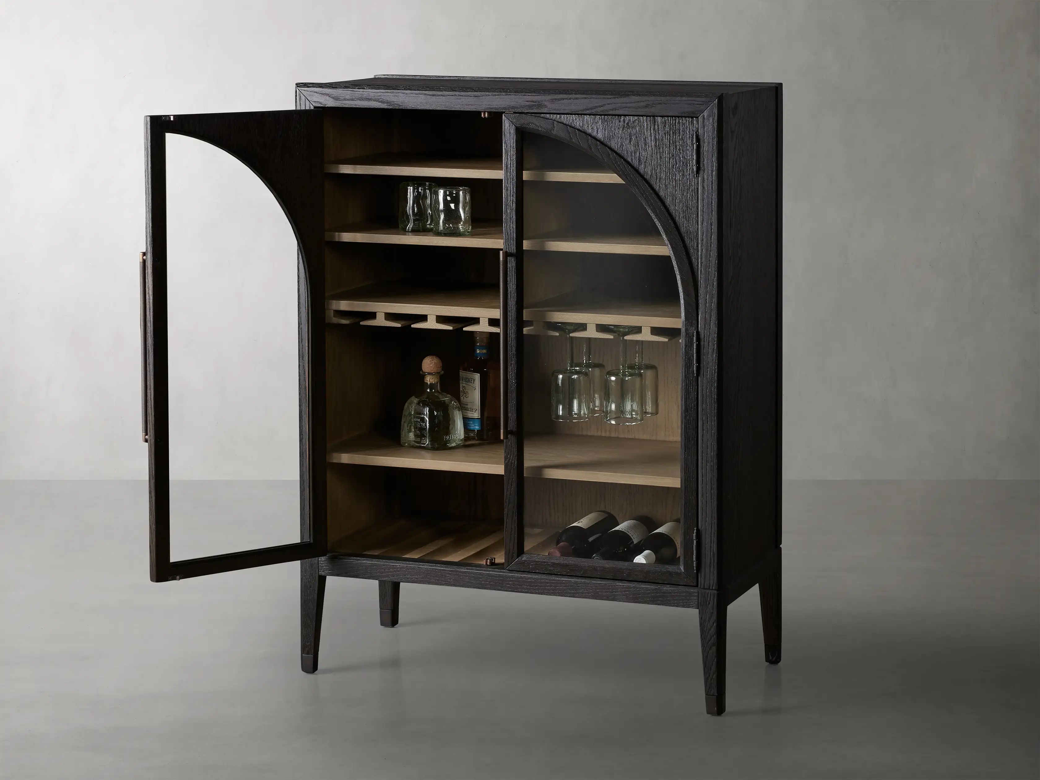 Hattie Low Bar Cabinet | Arhaus