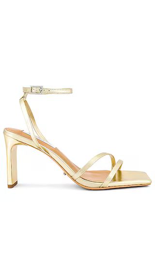 Corso Heel in Gold Nappa Metallic | Revolve Clothing (Global)