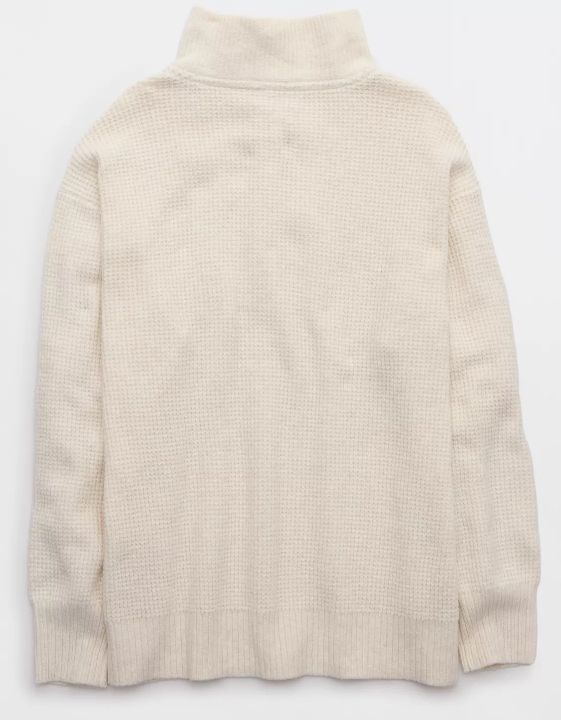 Aerie CozyUp Waffle Button Sweater | Aerie
