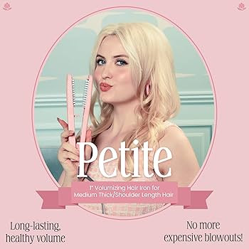 VOLOOM Petite 1” Inch Professional Volumizing Ceramic Flat Iron - Hair Volumizer & Styling Tool... | Amazon (US)