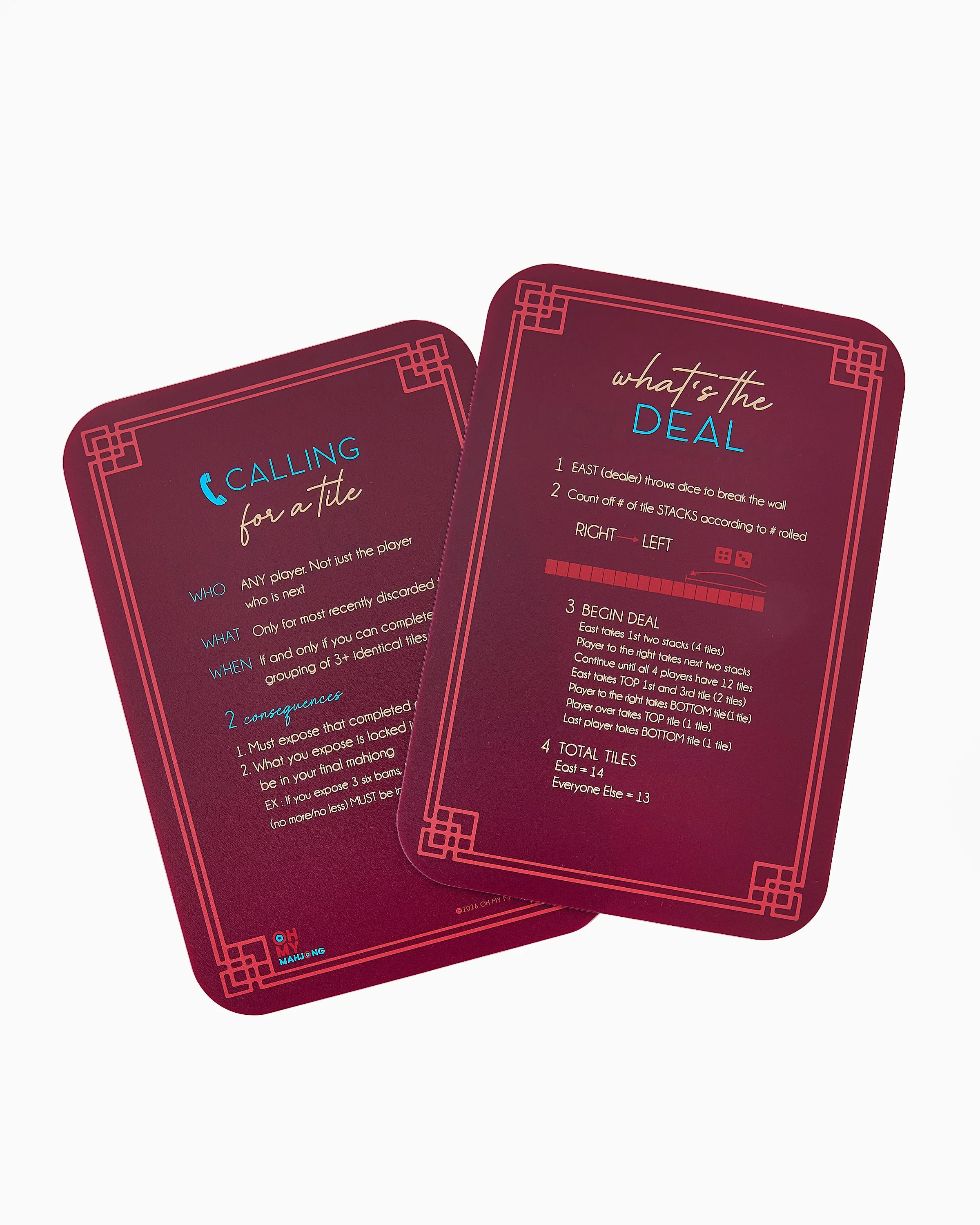 Burgundy Shuffler | Oh My Mahjong