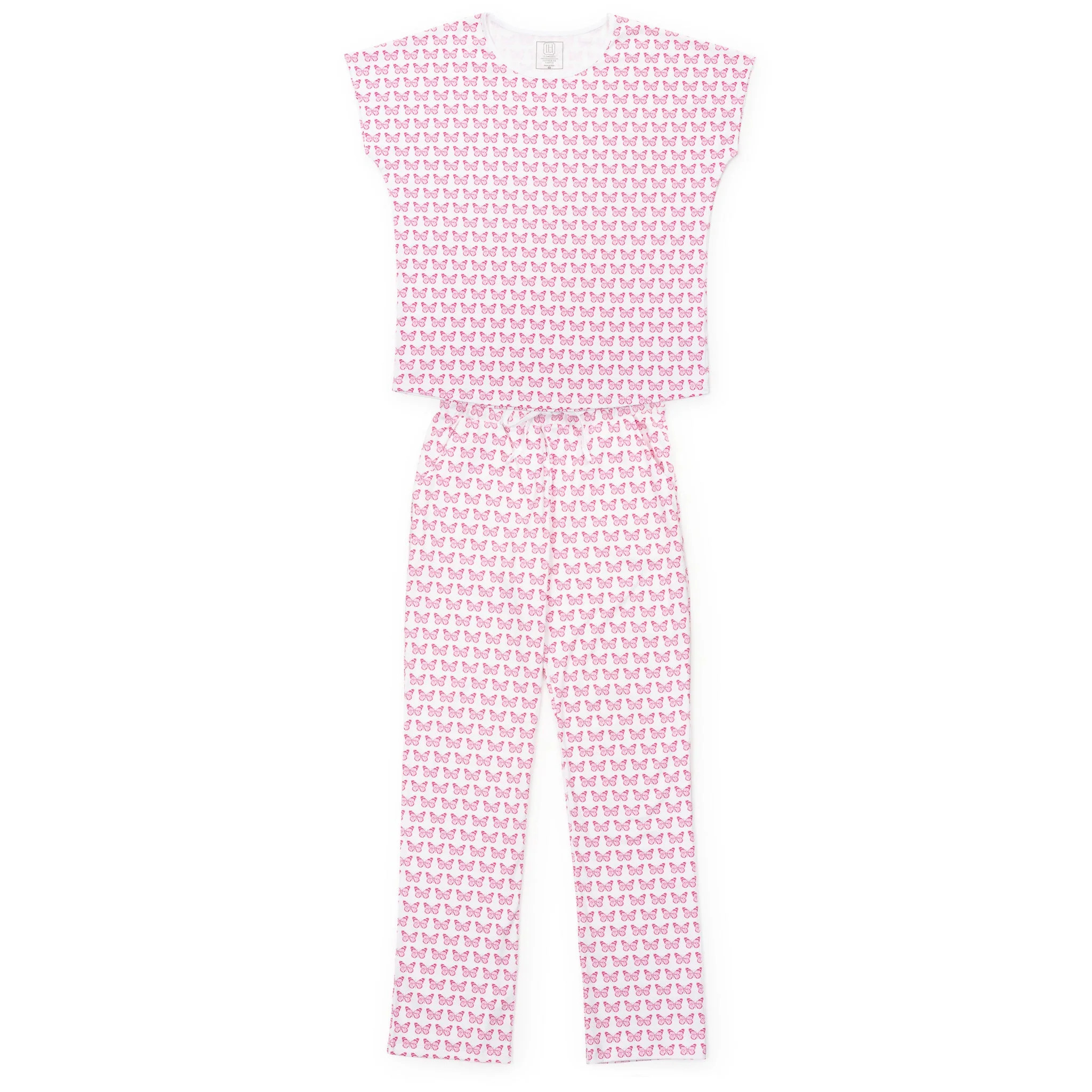 Marcia Women's Pajama Pant Set - Cartie Butterflies | Lila and Hayes