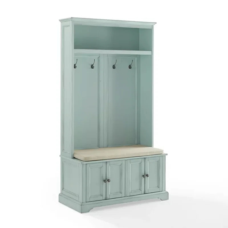 Veere Hall Tree 38'' Wide with Bench and Shoe Storage | Wayfair North America