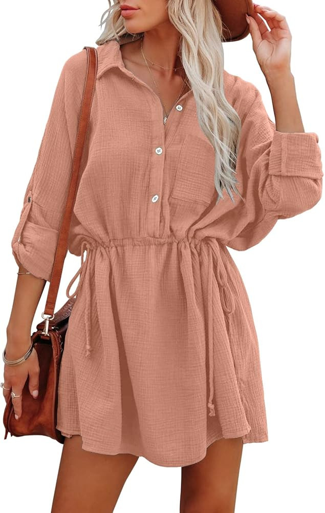 Loose tunic Shirt Dress  | Amazon (US)