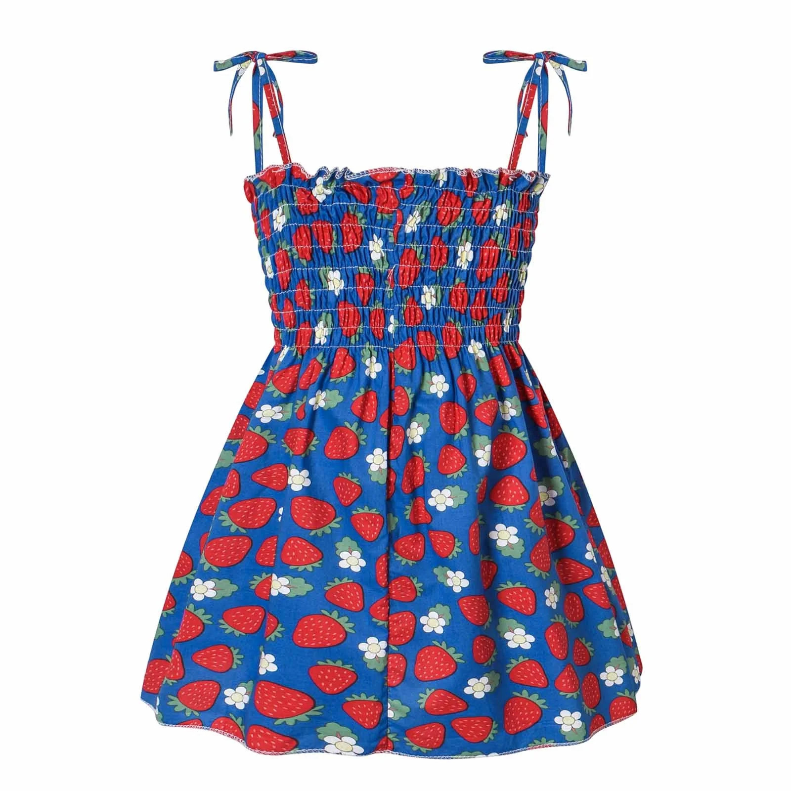 Penkiiy Summer Baby Girls' Sleeveless Suspender Dress Strawberry Floral Children's Clothing Easte... | Walmart (US)