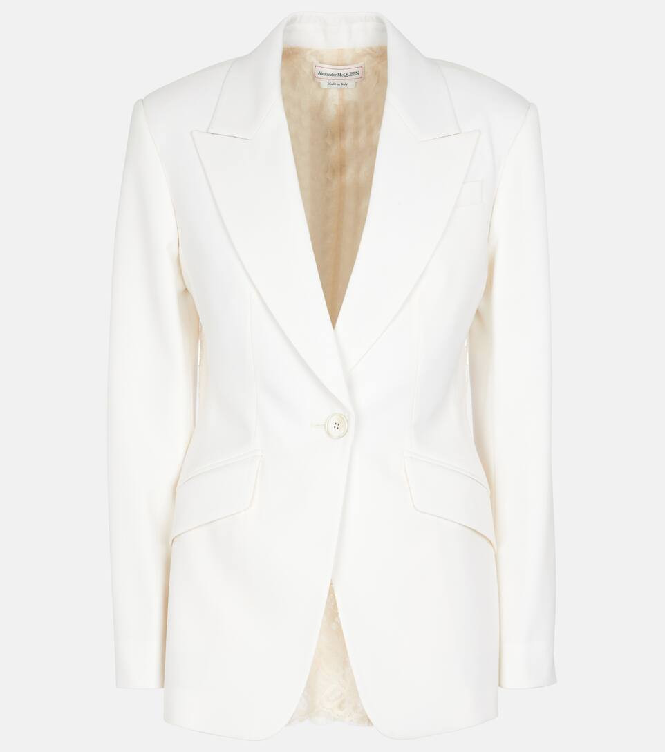 Lace-paneled wool blazer | Mytheresa (US/CA)