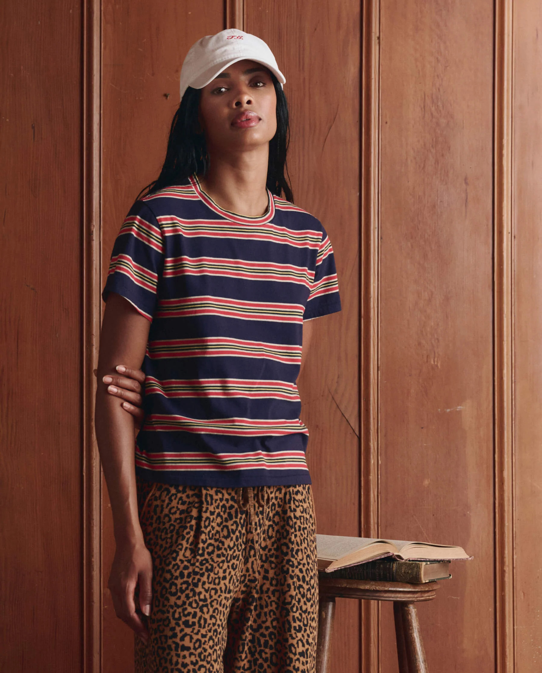 The Little Tee. -- Scout Stripe | THE GREAT.