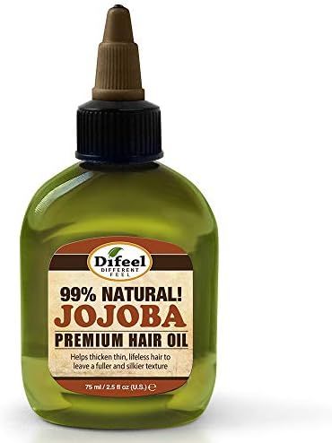 Difeel Premium Natural Hair Oil - Jojoba Oil 2.5 ounce (2-Pack) | Amazon (US)