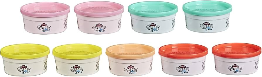 Play-Doh Slime Super Cloud Multipack Bundle of 9 Non-Toxic 2.5 Ounce Cans in 5 Assorted Colors fo... | Amazon (US)